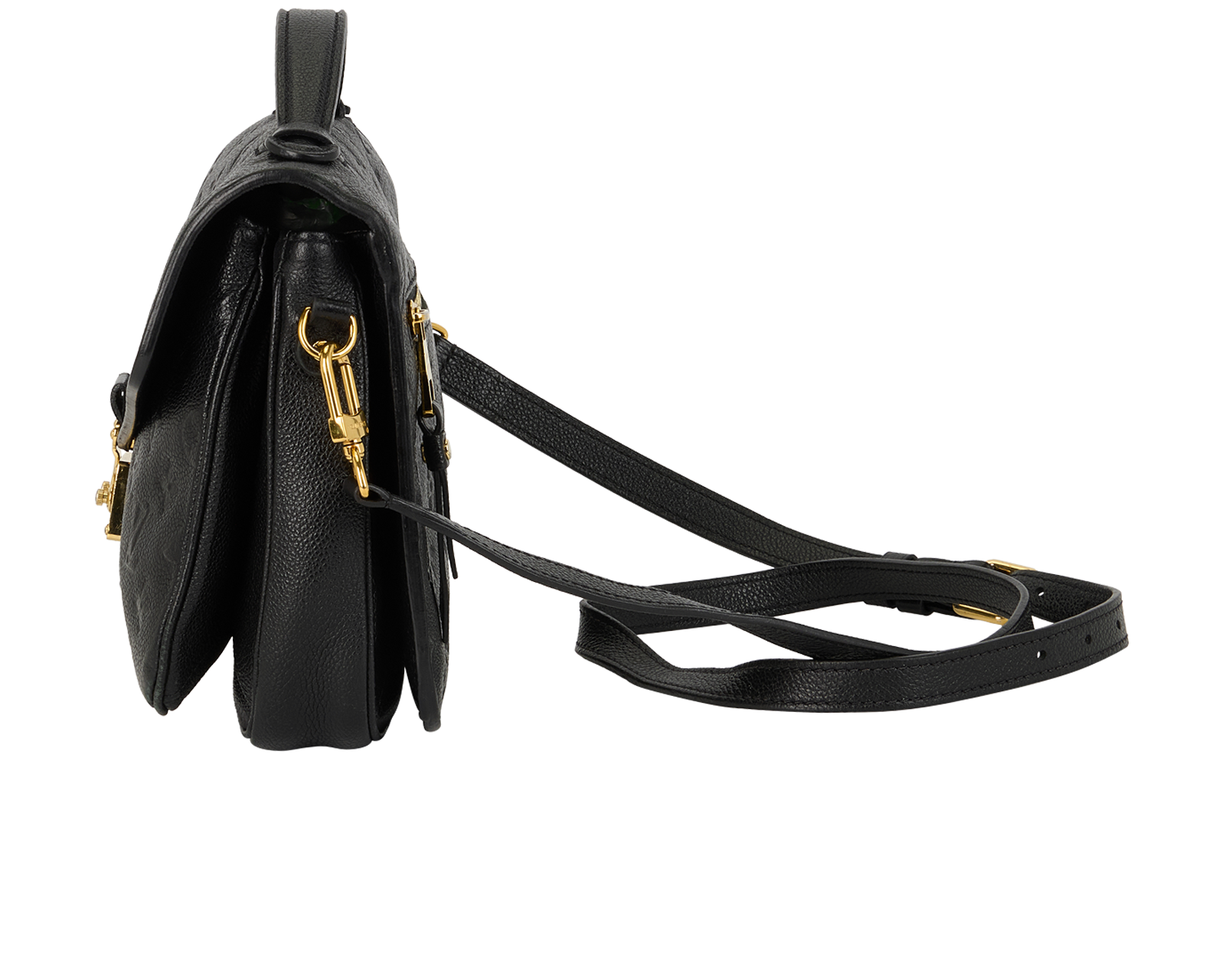 Monogram Empreinte Pochette Metis, &pound;1,100, Handbags, Black, Leather, Bottom view